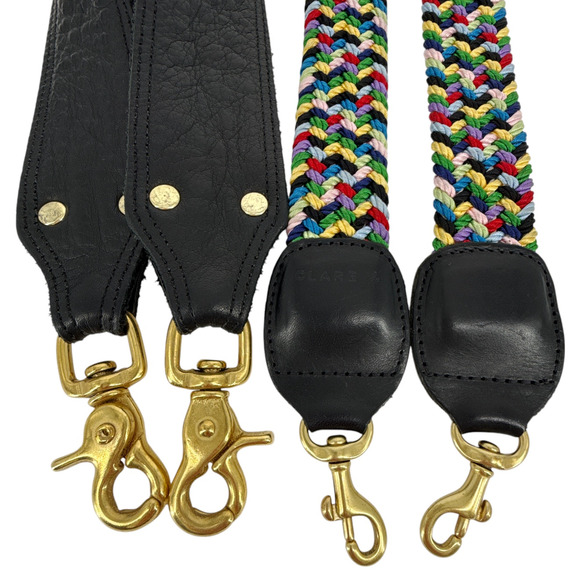 CLARE V. Moyen Messenger in Relaxed Black with Braided Crossbody Strap - Picture 15 of 16